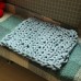 100x120cm Handmade Knitted Blanket Cotton Soft Washable Lint  free Throw Blankets
