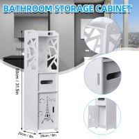Small Bathroom Vanity Floor Standing Bathroom Storage Cabinet Washbasin Shower Corner Shelf Plants Sundries Storage Racks