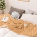 Cuddly Solid Soft Warm Flannel Throws Sofa Bed Blanket Flannel Rug
