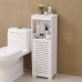 Bathroom Cabinet Toilet Storage Shelf Stand  up Shelf Tissue Shower Gel Shampoo Storage Rack Home Office Furniture