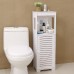Bathroom Cabinet Toilet Storage Shelf Stand  up Shelf Tissue Shower Gel Shampoo Storage Rack Home Office Furniture