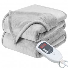 110V Electric Heating Plush Blanket For Rapid Heating and Pain Relief