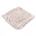 50 x 50cm Handmade Knitted Blanket Cotton Soft Washable Lint  free Throw Multicolored Thick Thread Blankets