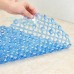 7 PCS Waterdrop Bathroom Mat with Suction Cup Massage Foot Mat Bathtub Anti  slip Mat  Transparent Blue