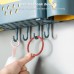 Kitchen And Bathroom Dual  purpose Non  perforated Wall  mounted Toothbrush Holder Device Rack  Beige