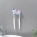 10 PCS Bathroom Washing Hook Toothbrush Holder  Lake Blue 3 Hooks